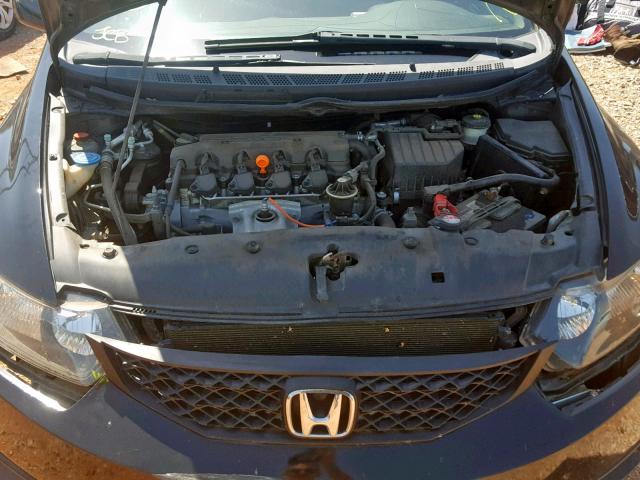 2HGFG12899H518407 - 2009 HONDA CIVIC EX BLACK photo 7