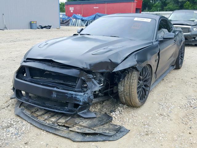 1FA6P8CF4F5317382 - 2015 FORD MUSTANG GT BLACK photo 2