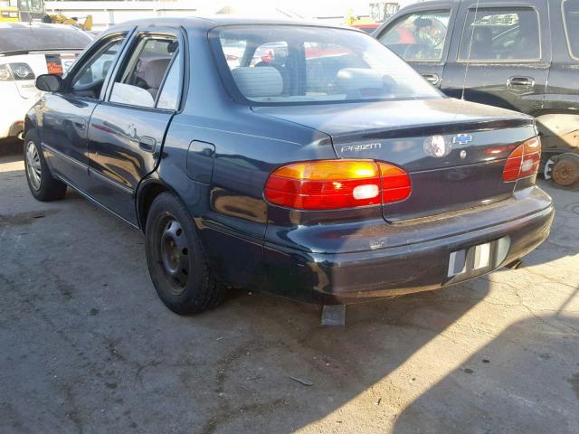 1Y1SK5280WZ418030 - 1998 CHEVROLET GEO PRIZM მწვანე ფოტო 3