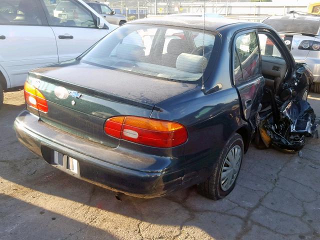 1Y1SK5280WZ418030 - 1998 CHEVROLET GEO PRIZM მწვანე ფოტო 4