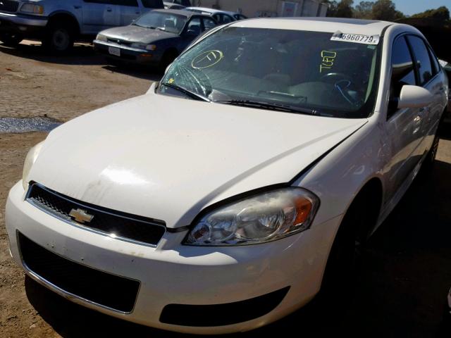 2G1WD57C091140541 - 2009 CHEVROLET IMPALA SS WHITE photo 2