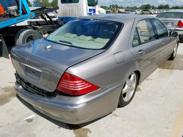 WDBNG75J64A416385 - 2004 MERCEDES-BENZ S 500 BEIGE photo 4