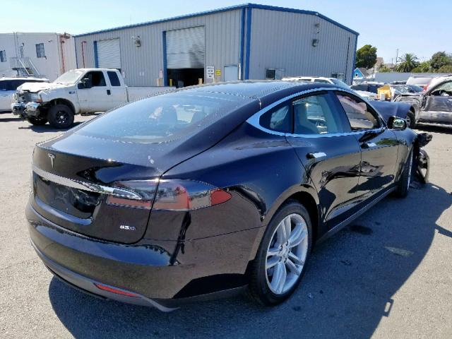 5YJSA1H2XFF085151 - 2015 TESLA MODEL S 85 BLACK photo 4