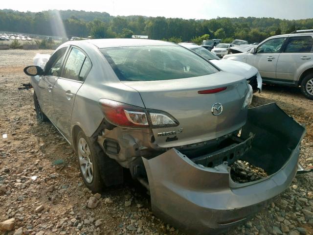 JM1BL1UF9C1562756 - 2012 MAZDA 3 I SILVER photo 3