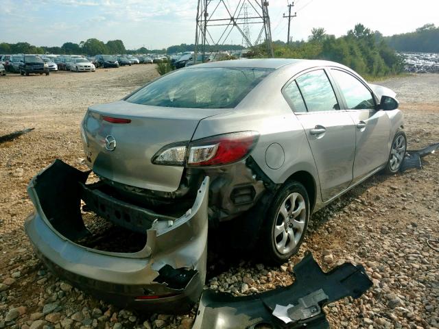 JM1BL1UF9C1562756 - 2012 MAZDA 3 I SILVER photo 4