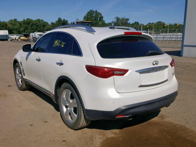 JN8BS1MW1AM830184 - 2010 INFINITI FX50 WHITE photo 3