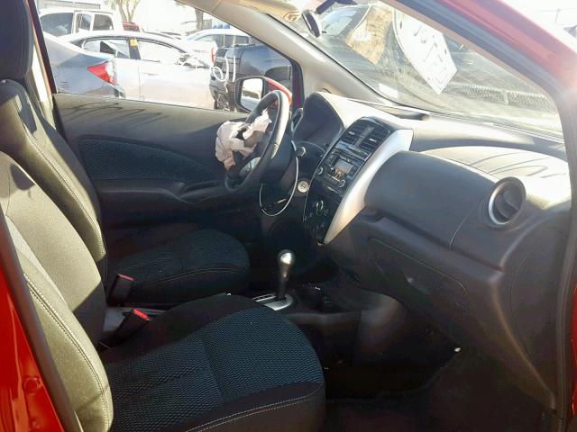 3N1CE2CPXFL431706 - 2015 NISSAN VERSA NOTE RED photo 5