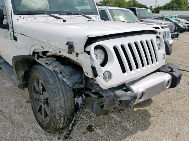 1C4BJWEG0EL174591 - 2014 JEEP WRANGLER U WHITE photo 9