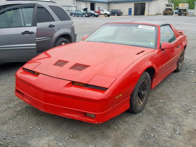 1G2FW21E4KL216406 - 1989 PONTIAC FIREBIRD T RED photo 2