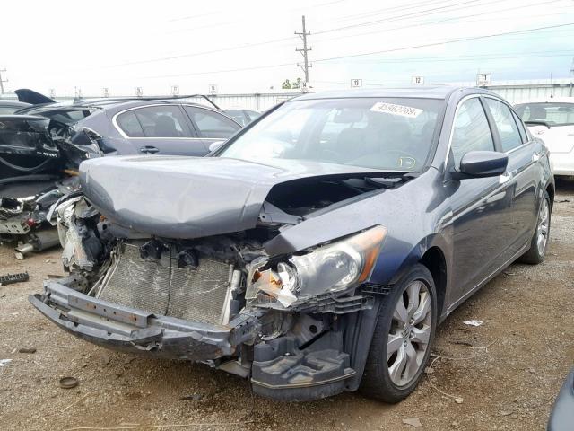 1HGCP368X9A001723 - 2009 HONDA ACCORD EXL GRAY photo 2