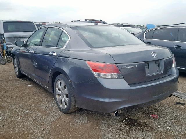 1HGCP368X9A001723 - 2009 HONDA ACCORD EXL GRAY photo 3