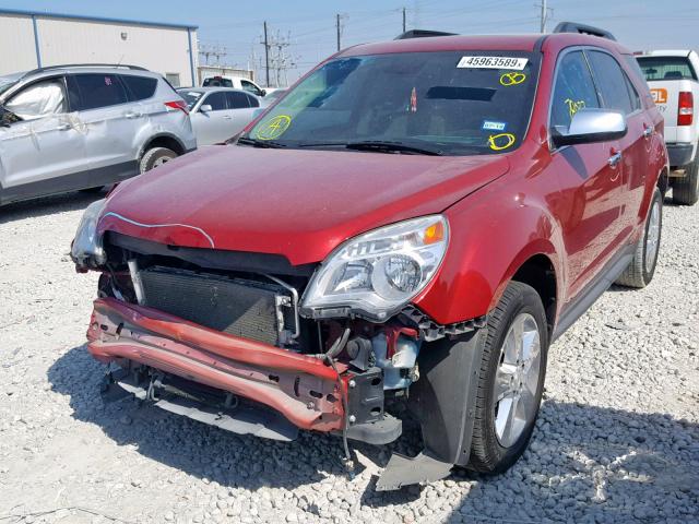 2GNFLCE33E6233494 - 2014 CHEVROLET EQUINOX LT RED photo 2