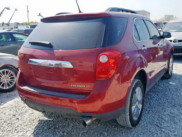 2GNFLCE33E6233494 - 2014 CHEVROLET EQUINOX LT RED photo 4