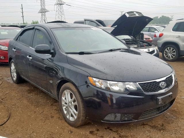 KNAFU4A20C5626349 - 2012 KIA FORTE EX BLACK photo 1