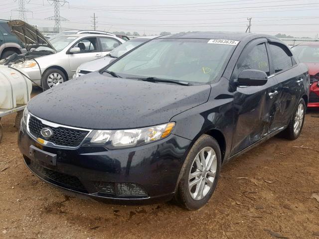 KNAFU4A20C5626349 - 2012 KIA FORTE EX BLACK photo 2