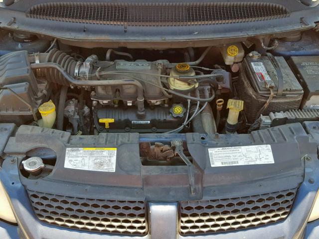 1B4GP25382B737959 - 2002 DODGE CARAVAN SE BLUE photo 7