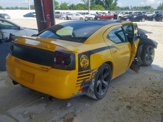 2B3LA73W07H627551 - 2007 DODGE CHARGER SR YELLOW photo 4