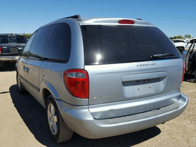 1D4GP45R25B281936 - 2005 DODGE CARAVAN SX SILVER photo 3