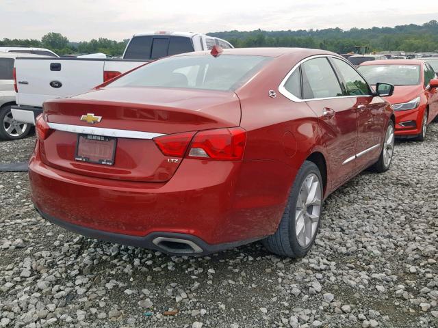 2G1155S32E9310876 - 2014 CHEVROLET IMPALA LTZ RED photo 4