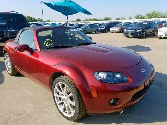 JM1NC25F180138860 - 2008 MAZDA MX-5 MIATA RED photo 1