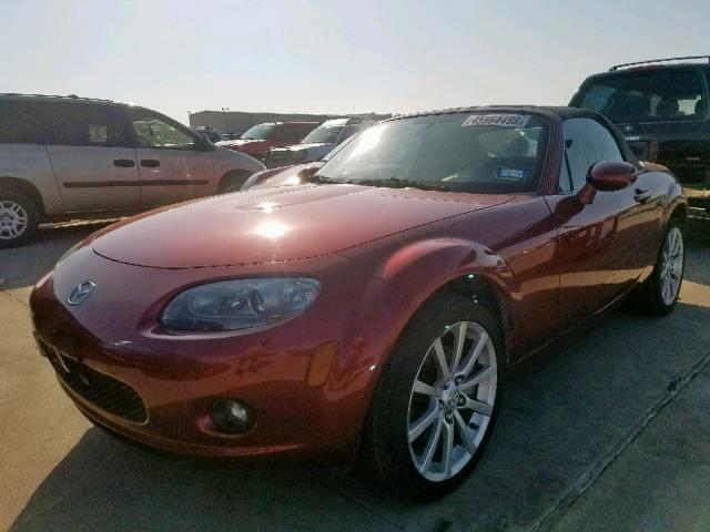 JM1NC25F180138860 - 2008 MAZDA MX-5 MIATA RED photo 2