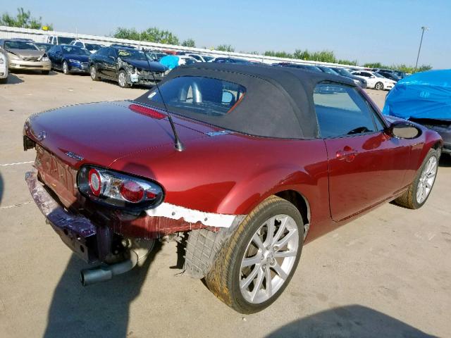 JM1NC25F180138860 - 2008 MAZDA MX-5 MIATA RED photo 4