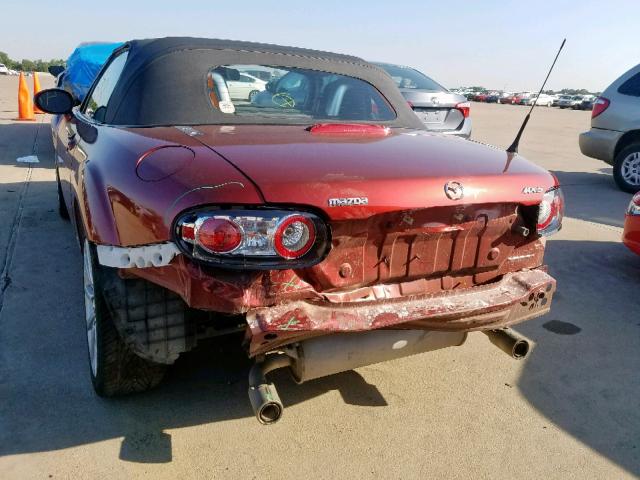 JM1NC25F180138860 - 2008 MAZDA MX-5 MIATA RED photo 9