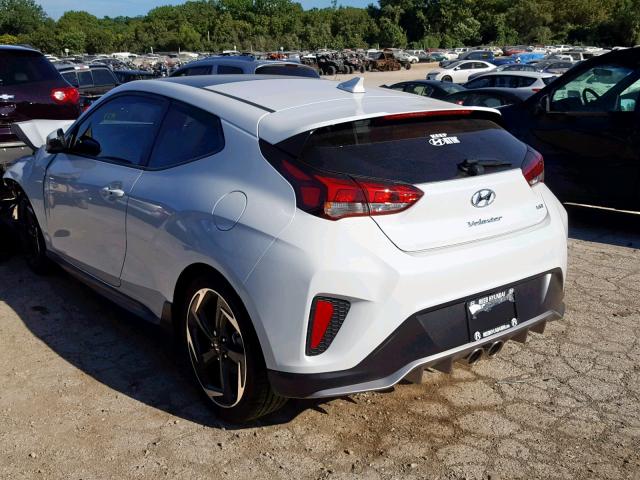 KMHTH6AB7KU012730 - 2019 HYUNDAI VELOSTER T WHITE photo 3