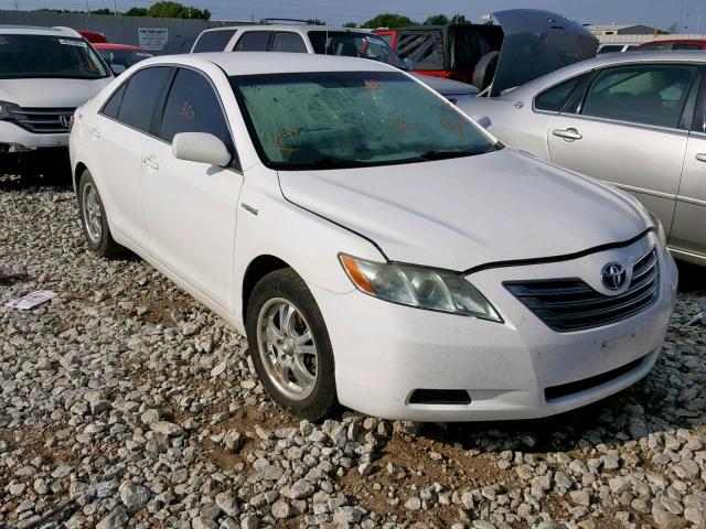 4T1BB46K39U075814 - 2009 TOYOTA CAMRY HYBR WHITE photo 1