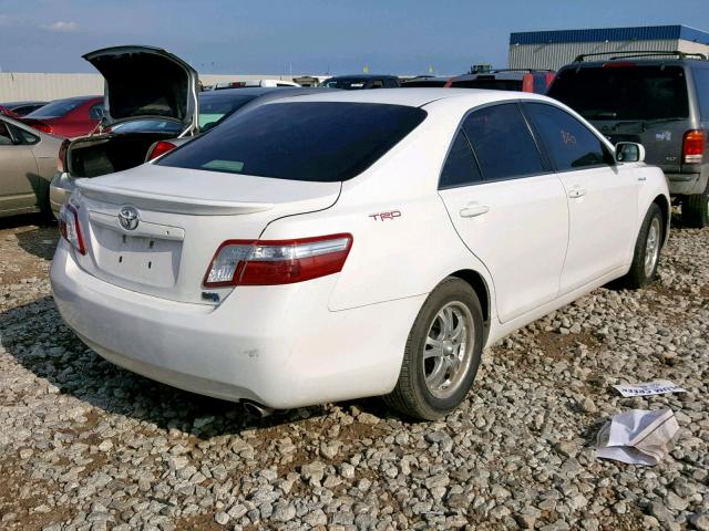 4T1BB46K39U075814 - 2009 TOYOTA CAMRY HYBR WHITE photo 4