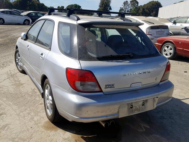 JF1GG29642G824984 - 2002 SUBARU IMPREZA WR SILVER photo 3