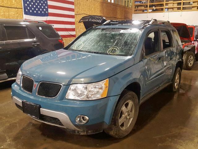 2CKDL43F686016912 - 2008 PONTIAC TORRENT BLUE photo 2