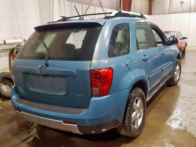 2CKDL43F686016912 - 2008 PONTIAC TORRENT BLUE photo 4