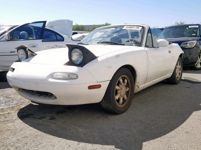 JM1NA3511L0123882 - 1990 MAZDA MX-5 MIATA WHITE photo 2