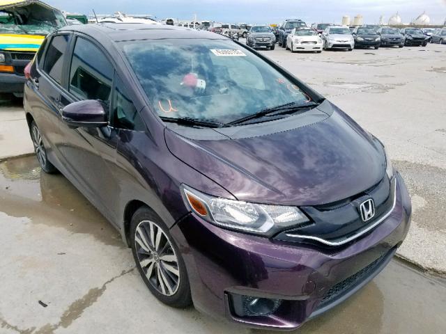 3HGGK5H88FM766842 - 2015 HONDA FIT EX PURPLE photo 1