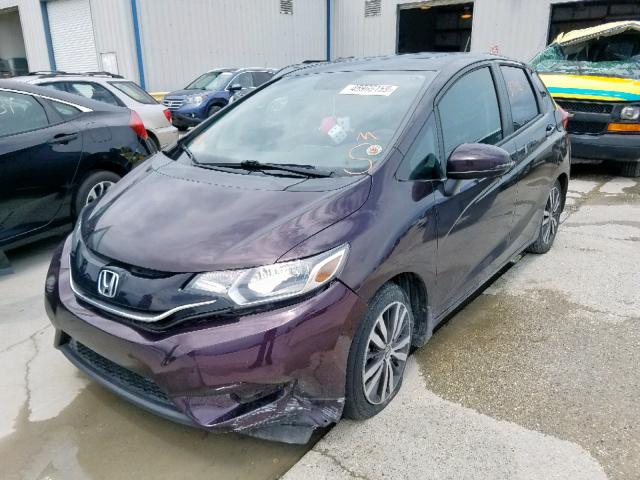 3HGGK5H88FM766842 - 2015 HONDA FIT EX PURPLE photo 2