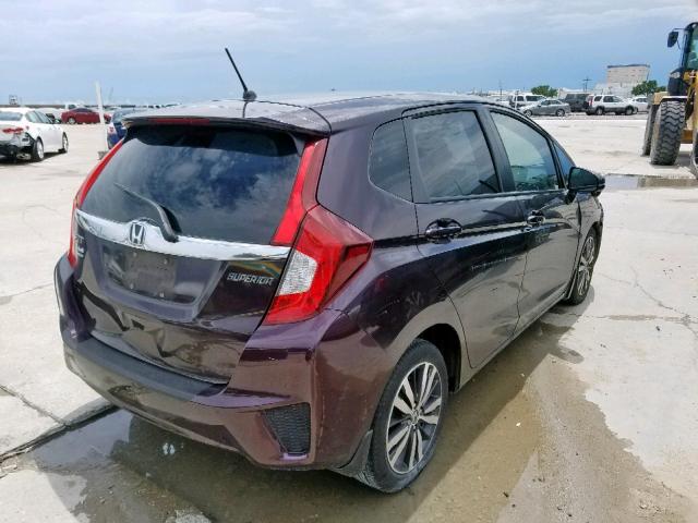 3HGGK5H88FM766842 - 2015 HONDA FIT EX PURPLE photo 4