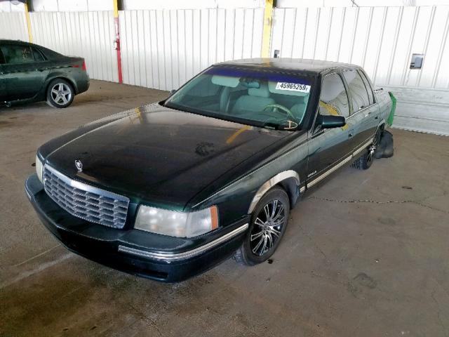 1G6KD54Y1VU265104 - 1997 CADILLAC DEVILLE GREEN photo 2