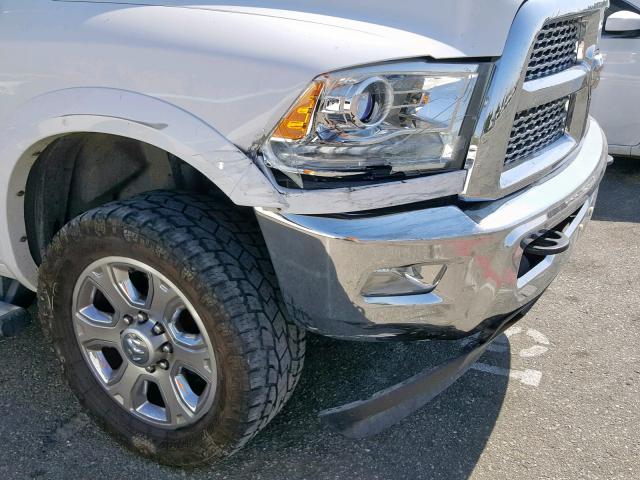 3C6UR5NL6FG509870 - 2015 RAM 2500 LARAM WHITE photo 9