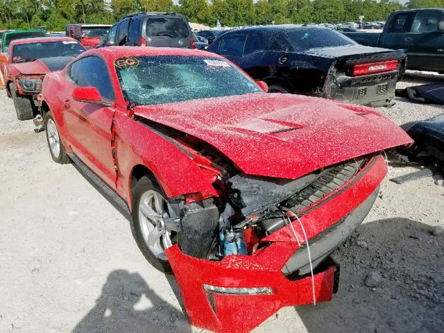 1FA6P8TH2K5152881 - 2019 FORD MUSTANG RED photo 1