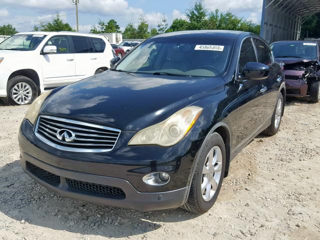 JNKAJ09E28M302781 - 2008 INFINITI EX35 BASE BLACK photo 2