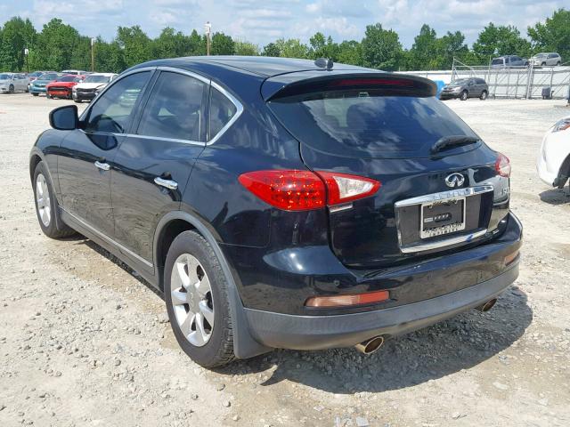 JNKAJ09E28M302781 - 2008 INFINITI EX35 BASE BLACK photo 3