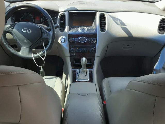 JNKAJ09E28M302781 - 2008 INFINITI EX35 BASE BLACK photo 9