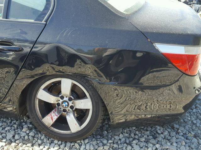 WBANE53596CK90934 - 2006 BMW 525 I BLACK photo 9