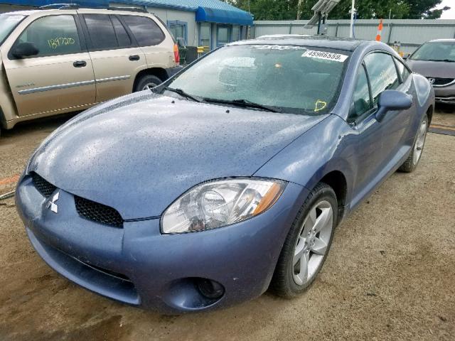 4A3AK24F57E020165 - 2007 MITSUBISHI ECLIPSE GS BLUE photo 2