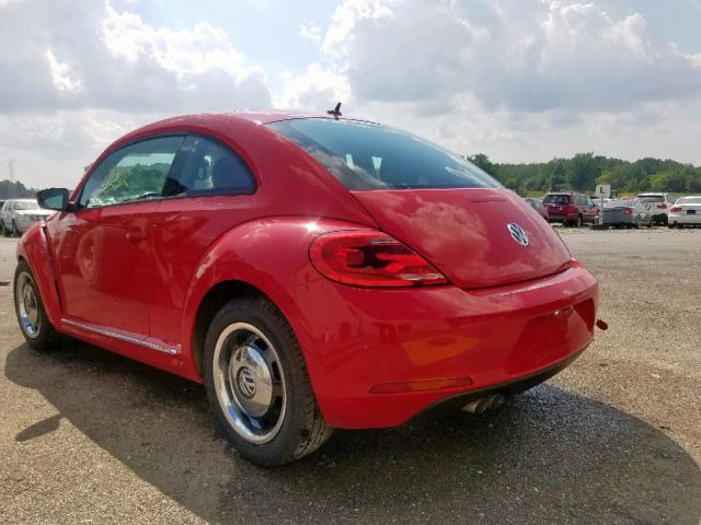 3VWJX7AT8CM659153 - 2012 VOLKSWAGEN BEETLE RED photo 3