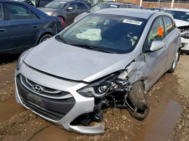 KMHD35LH9EU214116 - 2014 HYUNDAI ELANTRA GT SILVER photo 2