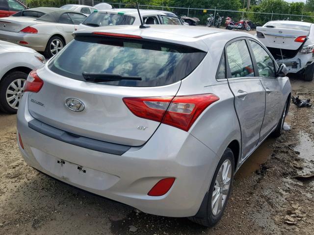 KMHD35LH9EU214116 - 2014 HYUNDAI ELANTRA GT SILVER photo 4