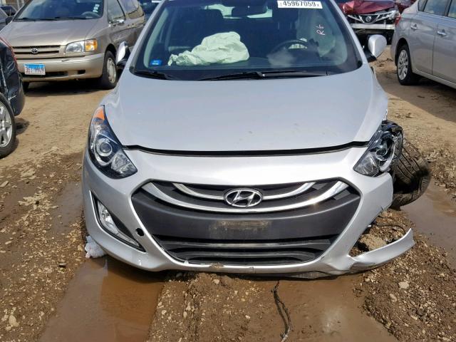 KMHD35LH9EU214116 - 2014 HYUNDAI ELANTRA GT SILVER photo 9