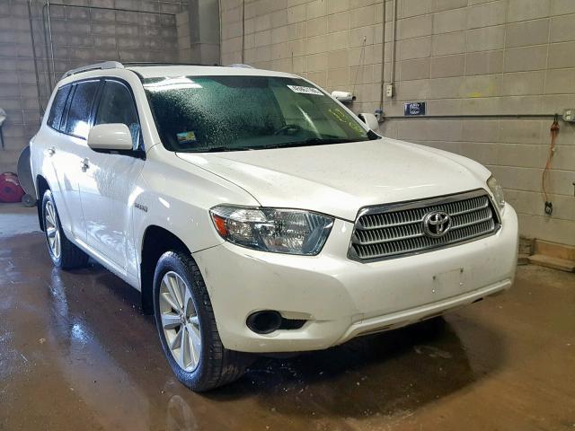 JTEEW41A582000901 - 2008 TOYOTA HIGHLANDER WHITE photo 1